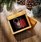 Custom Photo & Text Colorful Roll Film Keychain Camera Keychain with Wood Box Meaningful Gifts For Couples - DiyGiftly