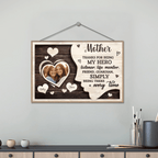 Custom Photo Thanks For Being My Guardian – Personalized Family 2 - Layered Wooden Plaque with Stand – A Meaningful Housewarming Gift for Mom, Honoring the Guardian Angel in Your Life 1121008 - DiyGiftly