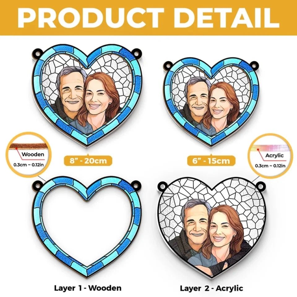 Custom Photo The Best Things In Life Are Better With You - Couple Personalized Window Hanging Suncatcher Ornament - Gift For Husband Wife, Anniversary 665416 - DiyGiftly