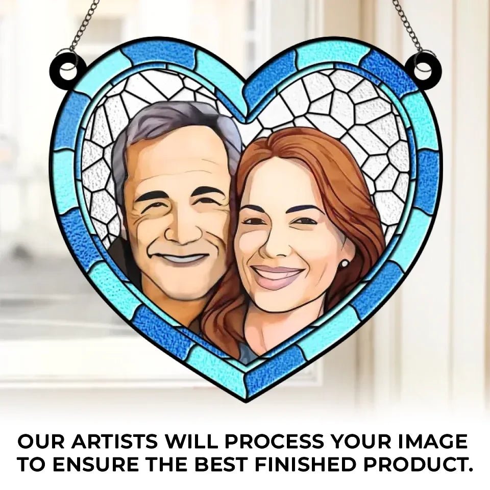 Custom Photo The Best Things In Life Are Better With You - Couple Personalized Window Hanging Suncatcher Ornament - Gift For Husband Wife, Anniversary 665416 - DiyGiftly