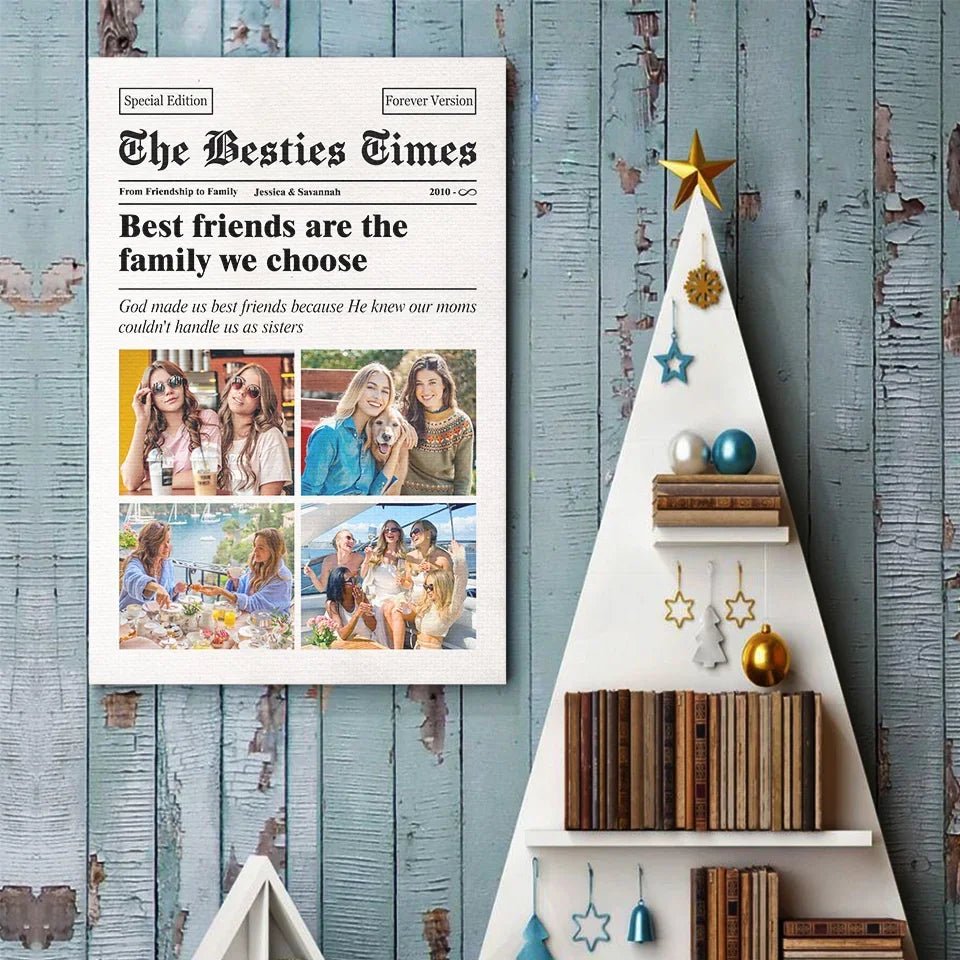 Custom Photo The Besties Times - Bestie Personalized Custom Vertical Poster - Gift For Best Friends, BFF, Sisters 132544 - DiyGiftly