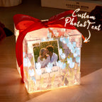 Custom Photo Tulip Flower Infinity Mirror Box Infinity Mirror Flower with Your Picture and Text DIY Kit - DiyGiftly