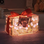 Custom Photo Tulip Rectangle Lamp Flower Infinity Mirror Box Infinity Mirror Flower with Your Picture and Text DIY Kit - DiyGiftly