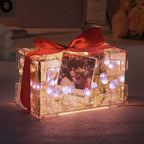 Custom Photo Tulip Rectangle Lamp Flower Infinity Mirror Box Infinity Mirror Flower with Your Picture and Text DIY Kit - DiyGiftly