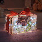 Custom Photo Tulip Rectangle Lamp Flower Infinity Mirror Box Infinity Mirror Flower with Your Picture and Text DIY Kit - DiyGiftly