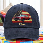 Custom Photo Vintage Retro Car Baseball Cap – Personalized Washed Denim Hat for Men Women, Adjustable Dad Hat Gift for Car Lovers 83926784 - DiyGiftly