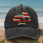 Custom Photo Vintage Retro Car Baseball Cap – Personalized Washed Denim Hat for Men Women, Adjustable Dad Hat Gift for Car Lovers 83926784 - DiyGiftly