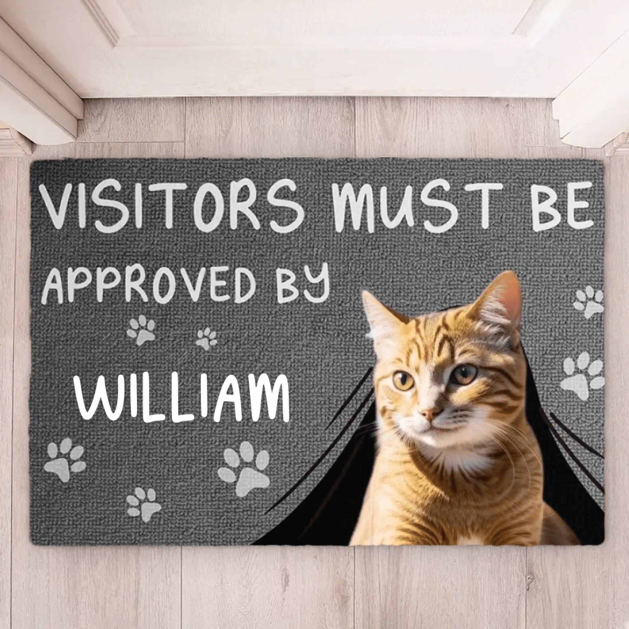 Doormat Standard Doormat Personalized Pet Portrait Decorative Mat for Home Display