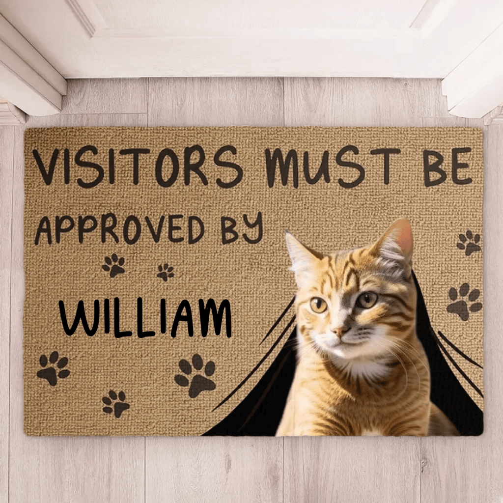 Doormat Standard Doormat Decorative Mat Personalized Pet Portrait Custom Entryway Accent