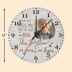 Custom Photo When You Miss Me - Loving, Memorial Gift For Family, Siblings, Friends - Personalized Wall Clock 742736 - DiyGiftly