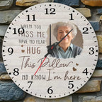 Custom Photo When You Miss Me - Loving, Memorial Gift For Family, Siblings, Friends - Personalized Wall Clock 742736 - DiyGiftly