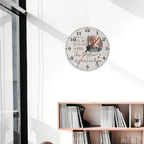 Custom Photo When You Miss Me - Loving, Memorial Gift For Family, Siblings, Friends - Personalized Wall Clock 742736 - DiyGiftly