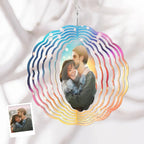 custom photo keepsake wind spinner chime for porch decor