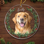 Ornament Christmas Sympathy Gift for Loss of Dog Acrylic Hanging Keepsake