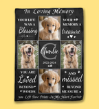Custom Photo You Are Loved Beyond Words - Memorial Personalized Custom Blanket - Sympathy Gift For Pet Owners, Pet Lovers 681214 - DiyGiftly