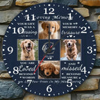 Custom Photo You Are Loved Beyond Words - Memorial Personalized Custom Wall Clock - Sympathy Gift For Pet Owners, Pet Lovers 743143 - DiyGiftly