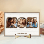 Custom Photo You Are The World – Family Personalized 2 - Layered Wooden Plaque with Stand, Unique Housewarming and Mother’s Day Gift for Mom 1121868 - DiyGiftly