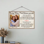 Custom Photo You Are The World – Personalized 2 - Layered Wooden Plaque with Stand, Family Gift for Mom, Thoughtful Housewarming or Mother’s Day Keepsake 1122201 - DiyGiftly