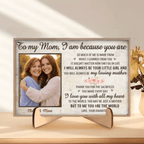 Custom Photo You Are The World – Personalized 2 - Layered Wooden Plaque with Stand, Family Gift for Mom, Thoughtful Housewarming or Mother’s Day Keepsake 1122201 - DiyGiftly
