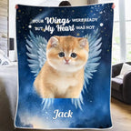 soft cozy comfort personalized cat photo fleece blanket loss of cat gift