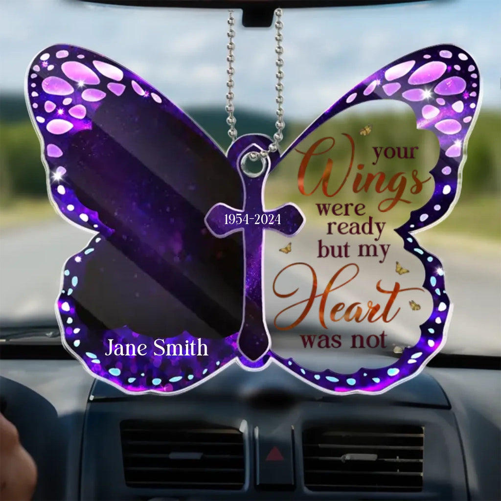 personalized photo with custom text ornament acrylic remembrance decor