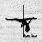 Custom Pole Dance Metal Wall Sign – Personalized Name Wall Decor for Pole Dancers, Dance Studios, and Fitness Enthusiasts 30945792 - DiyGiftly
