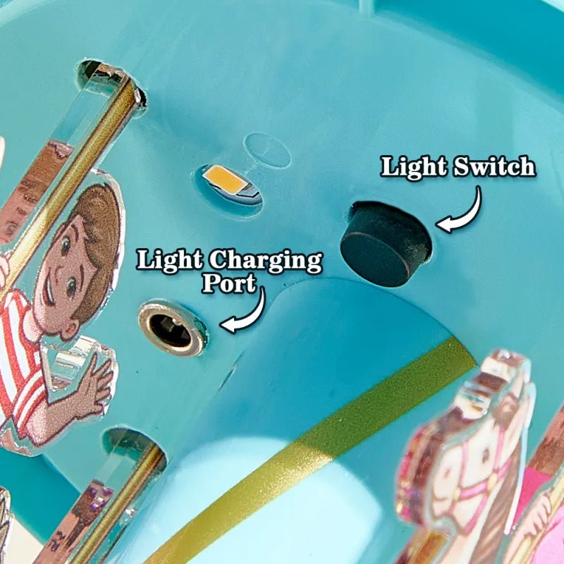 Custom Portrait Acrylic Carousel Music Box Ornament Family Member Desktop Decoration Gift For Family - DiyGiftly