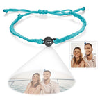 Custom Projection Bracelet Simple Woven Couple Bracelet Valentines Gift - DiyGiftly