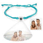 Custom Projection Bracelet Simple Woven Couple Bracelet Valentines Gift - DiyGiftly