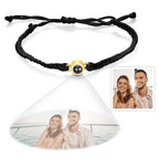 Custom Projection Bracelet Simple Woven Couple Bracelet Valentines Gift - DiyGiftly