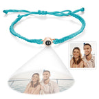 Custom Projection Bracelet Simple Woven Couple Bracelet Valentines Gift - DiyGiftly
