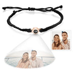 Custom Projection Bracelet Simple Woven Couple Bracelet Valentines Gift - DiyGiftly
