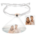 Custom Projection Bracelet Simple Woven Couple Bracelet Valentines Gift - DiyGiftly