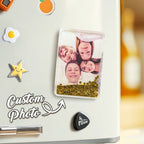 Custom Quicksand Fridge Magnet Personalized Photo Refrigerator Magnet Home Decoration Birthday Gifts - DiyGiftly