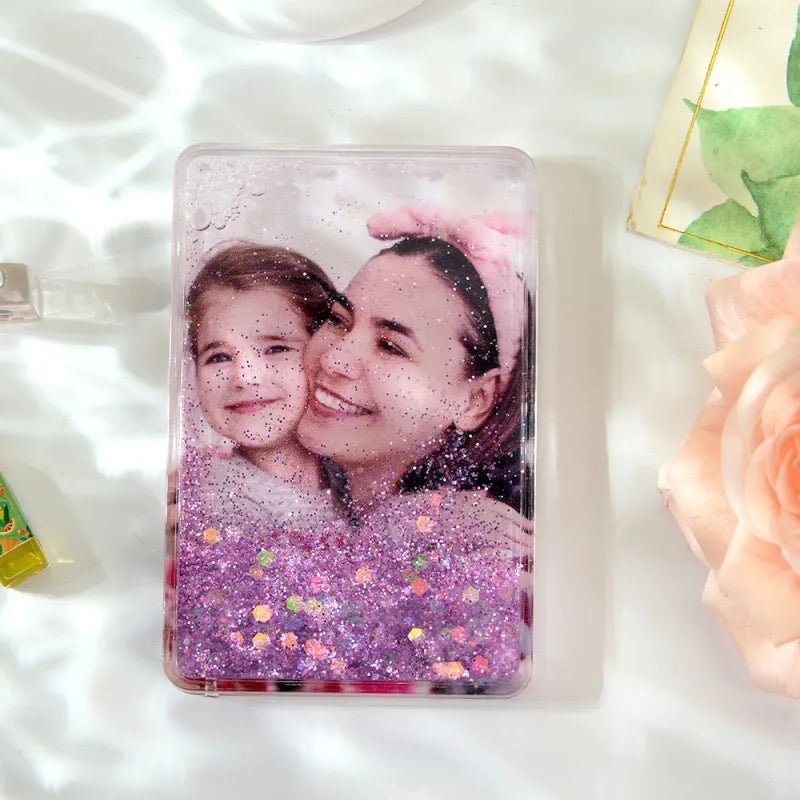 Custom Quicksand Fridge Magnet Personalized Photo Refrigerator Magnet Home Decoration Birthday Gifts - DiyGiftly
