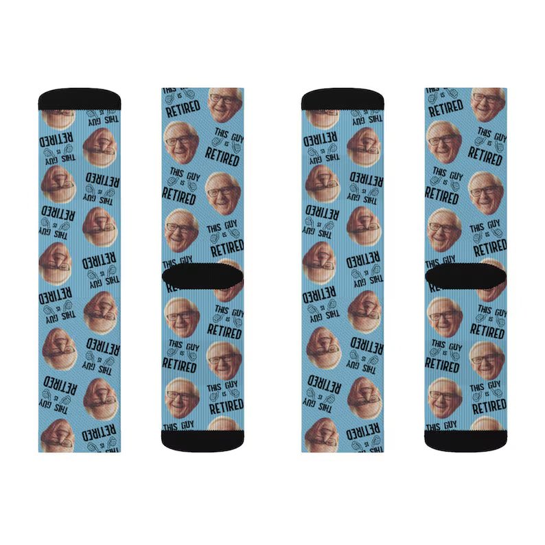 Custom retirement Socks, Put Any Face On socks, Personalized Photo Socks, Socks For Women, Fathers Day Socks,Retirement Gifts,Funny Socks 715776 - DiyGiftly