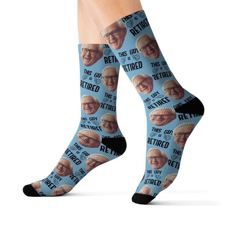 Custom retirement Socks, Put Any Face On socks, Personalized Photo Socks, Socks For Women, Fathers Day Socks,Retirement Gifts,Funny Socks 715776 - DiyGiftly