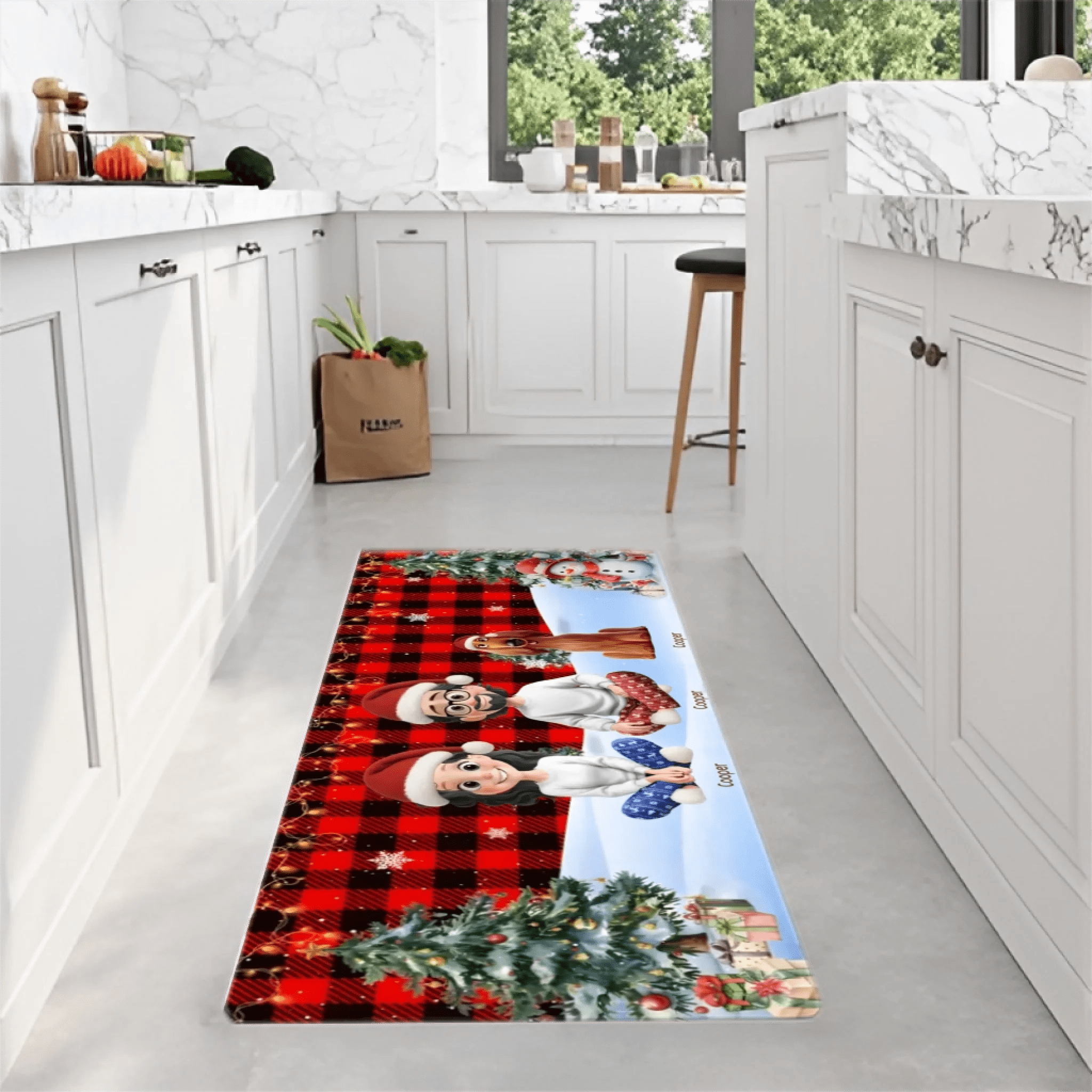 Custom Runner Rug - Personalized Christmas Birthday Gifts For Mom, Dad, Brother, Sister, Kids - Joy Fills Every Corner Here 1053333 - DiyGiftly