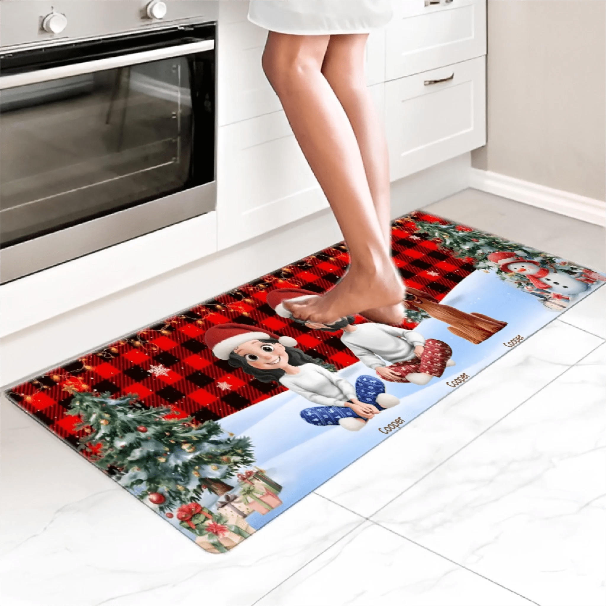 Custom Runner Rug - Personalized Christmas Birthday Gifts For Mom, Dad, Brother, Sister, Kids - Joy Fills Every Corner Here 1053333 - DiyGiftly