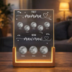 Custom Shaped 3D LED Walnut Night Light - Personalized Mother's Day & Birthday Gifts for Mom, Grandma - A Heartfelt Tribute to Love Through Every Phase of Life 1118568 - DiyGiftly