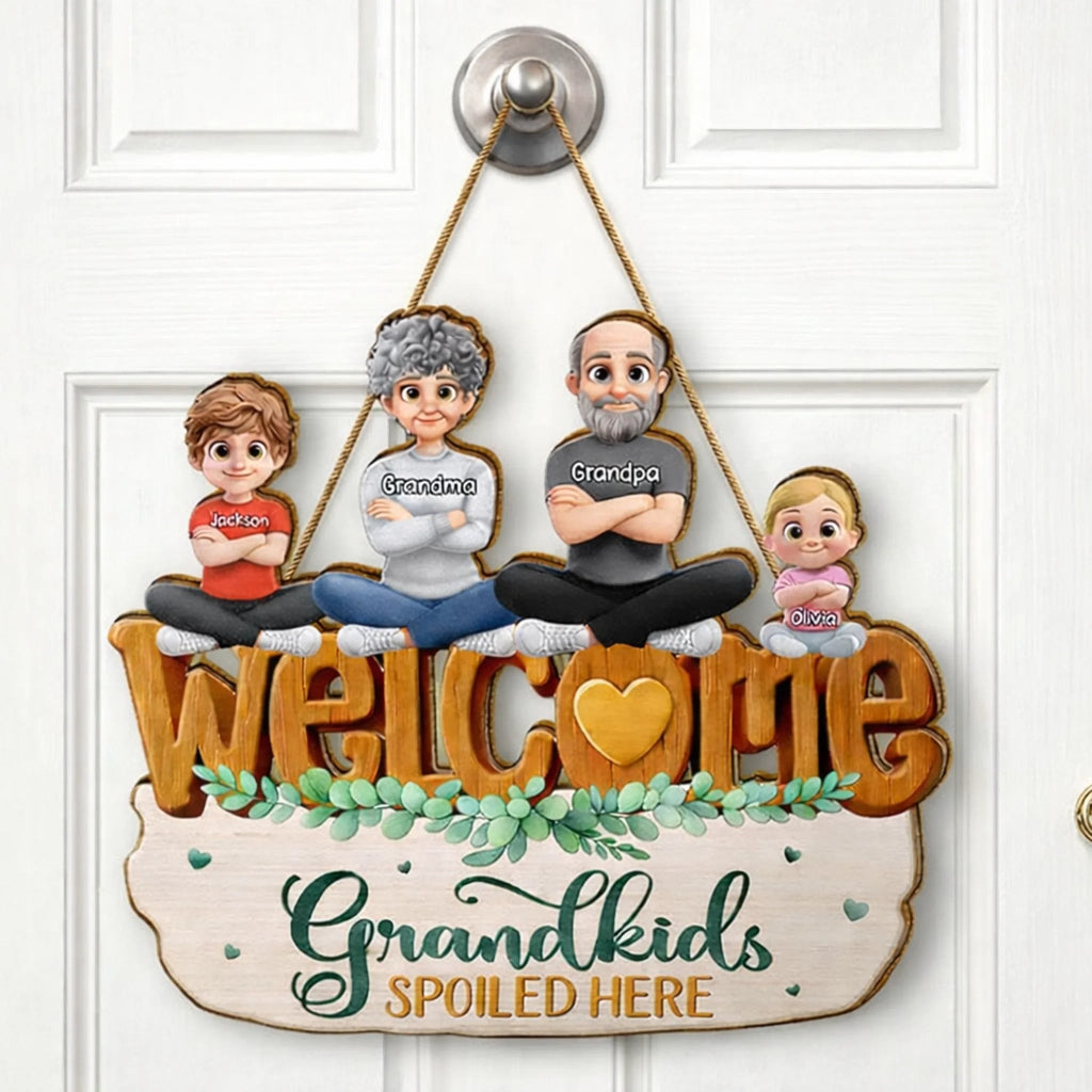 Cherished family moments wood sign personalized family names rustic family welcome decor