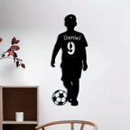 Custom Soccer Player Metal Plate – Personalized Sports Wall Art, Unique Gift for Soccer Players, Fans, Bedroom, Game Room, or Sports - Themed Decor 248384 - DiyGiftly