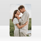 Custom Soft Flannel Blanket Personalized Photo Blanket with Name for Family Gifts - DiyGiftly