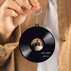 Custom Song Lyrics, Vinyl Record Art, Upload Photo - Custom - made couple names keychain 734466 - DiyGiftly