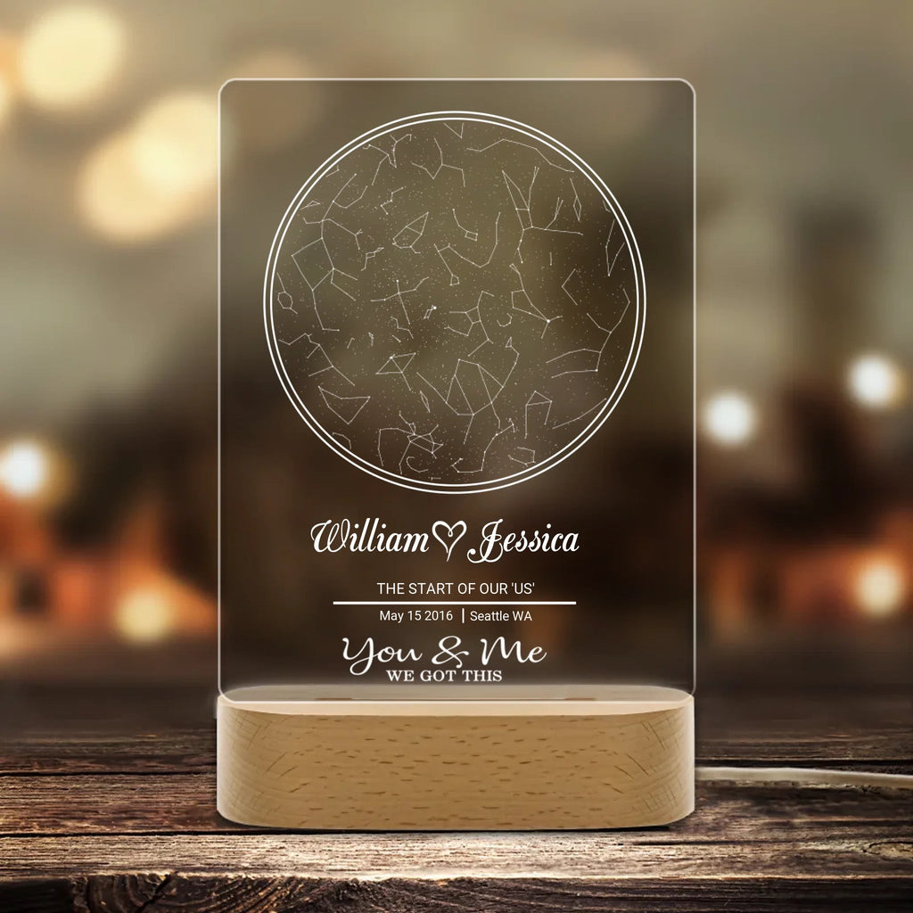 Custom star map by date, Anniversary gift, Personalized constellation map, Night sky by date, Gift for home 760197 - DiyGiftly