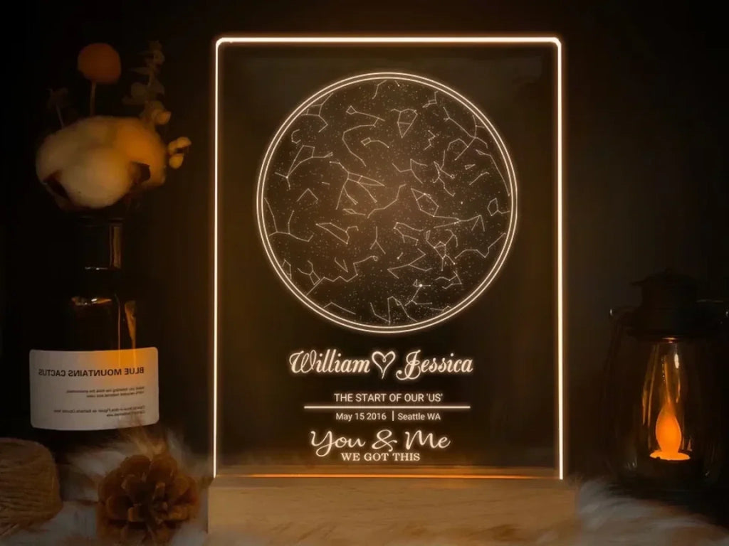 Custom star map by date, Anniversary gift, Personalized constellation map, Night sky by date, Gift for home 760197 - DiyGiftly