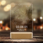 Custom star map by date, Star map night light, Personalized constellation map, Night sky by date, Engagement gift for him and her 758948 - DiyGiftly