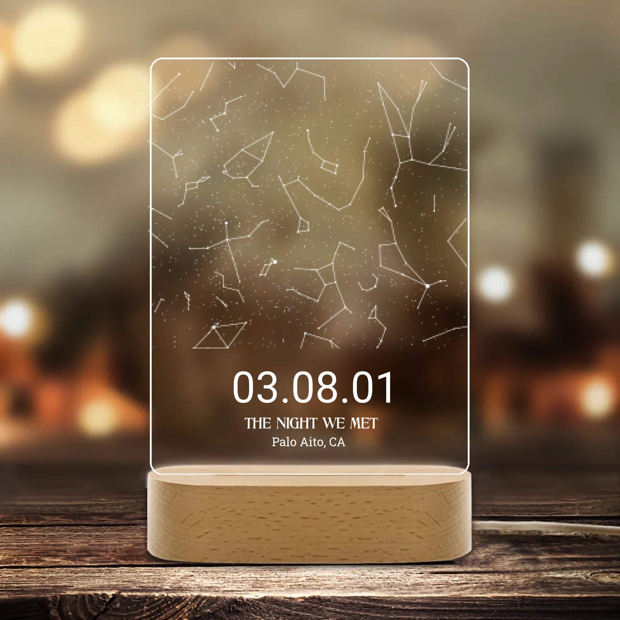 Custom star map by date, Star map night light, Personalized constellation map, Night sky by date, Engagement gift for him and her 758948 - DiyGiftly