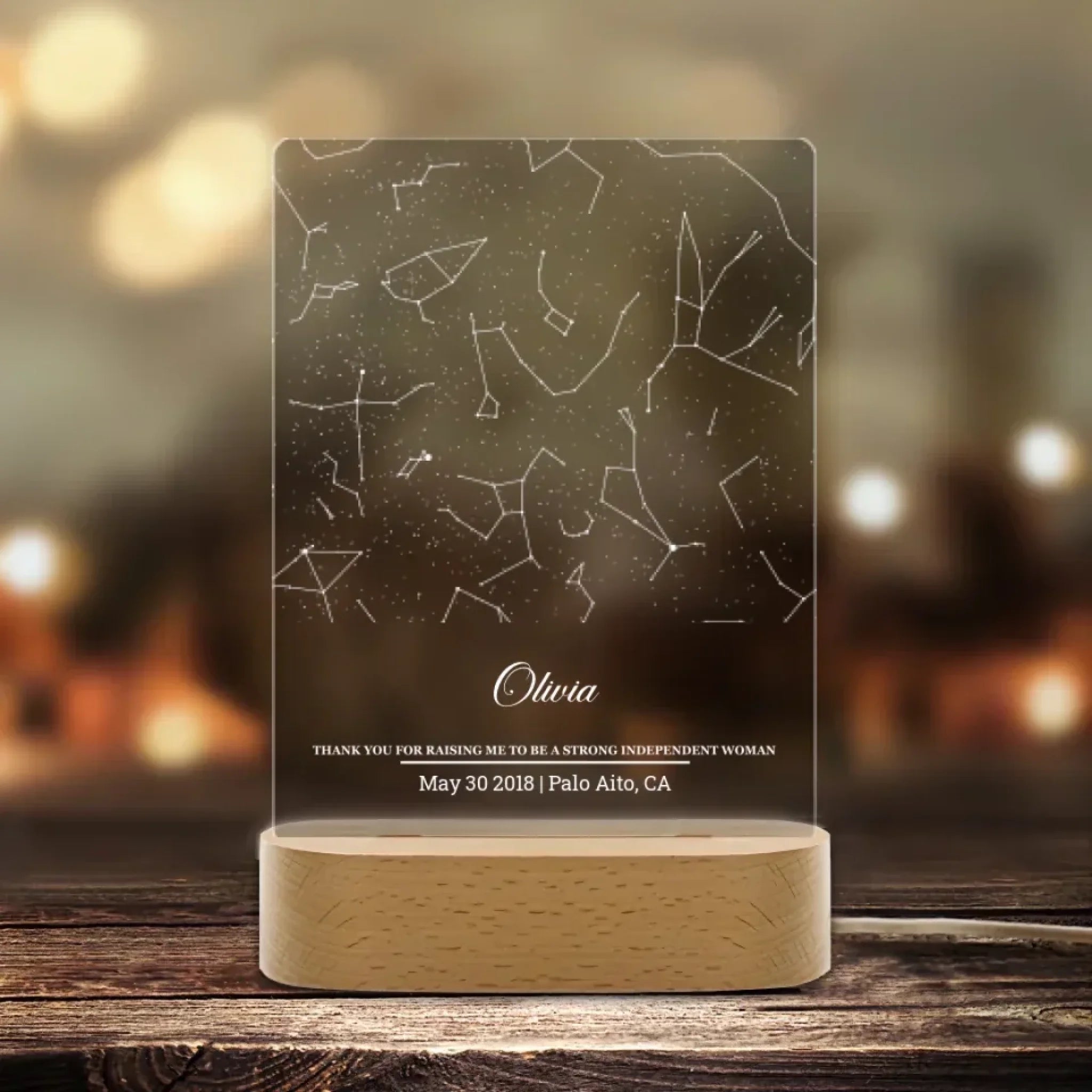Custom star map by date, Star map night light, Personalized constellation map, Night sky by date, Engagement gift for him and her 758948 - DiyGiftly