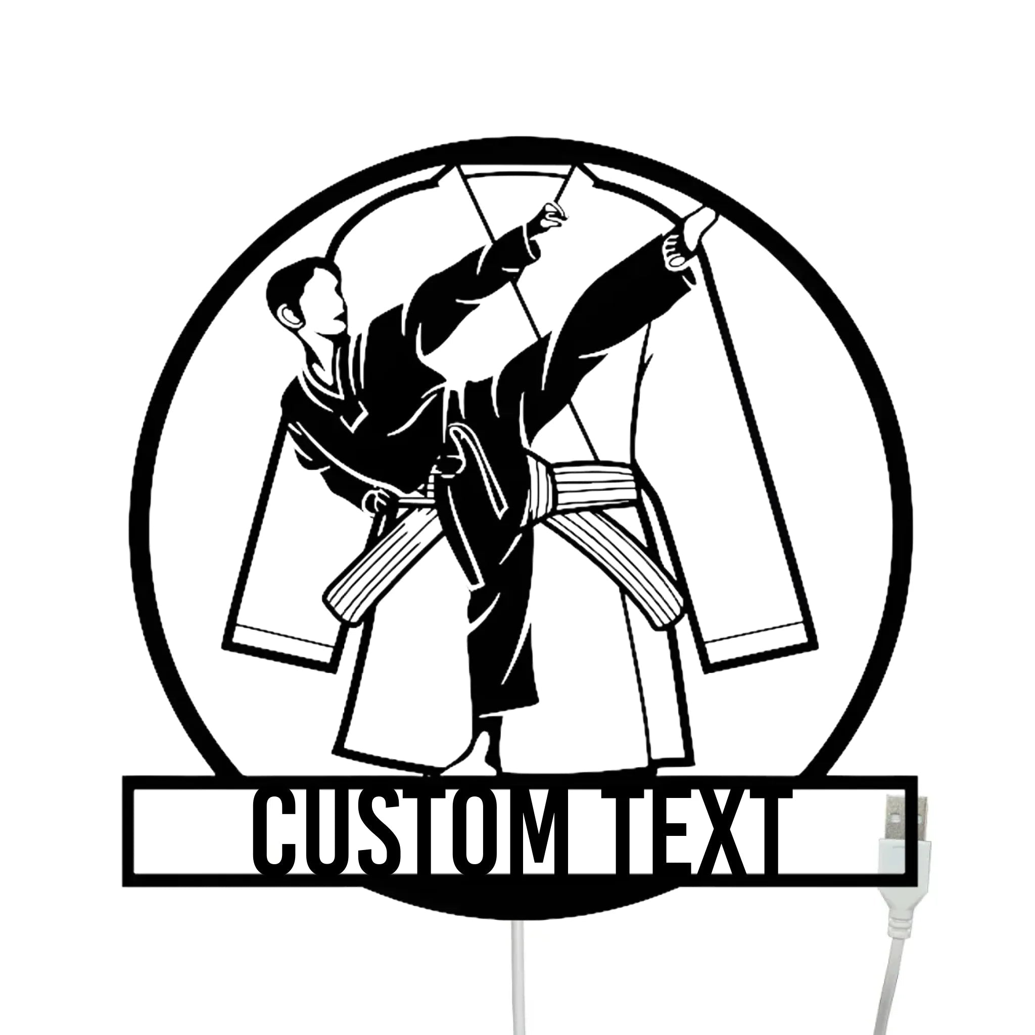 Custom Taekwondo Fan Club Metal Decor – Personalized Martial Arts Wall Art for Dojangs, Gyms, Studios & Home Training Areas – Unique Gift for Taekwondo Practitioners, Students, Athletes & Fans 1083073 - DiyGiftly